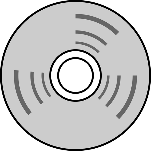 Vektor linjeritning av CD-skiva