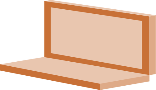Grafika wektorowa ikona laptopa brązowy isometroc