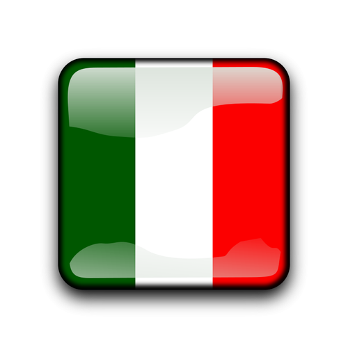 Italien Flagge button