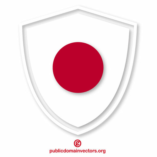Japonsko vlajka hřeben