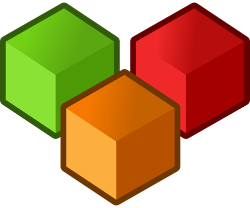 Cubes vector clip art