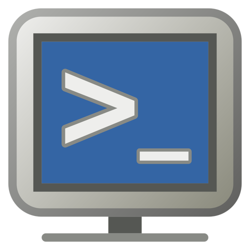 Datorn ikonen vektor illustration