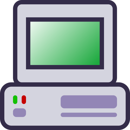 Ordenador host icono vector de la imagen