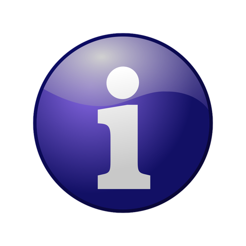 Синий информации Векторный icon