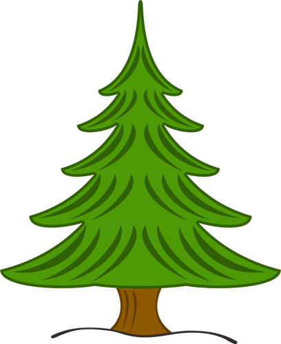 Vektorový obrázek zelený vánoční stromeček
