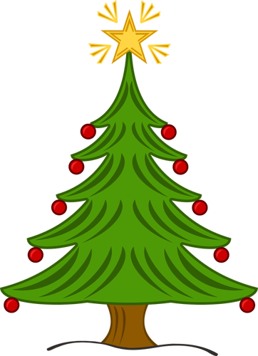 Boże Narodzenie drzewo wektor wzór