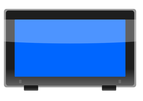 LCD widescreen monitor vector imagine