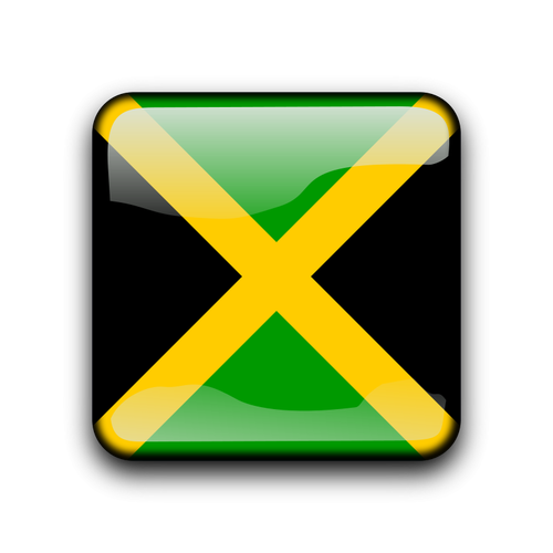 Кнопка ямайский флаг