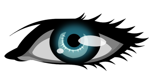 Gráficos vectoriales del ojo de la mujer