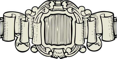 Image vectorielle du triple sceau de décoration de bobinage