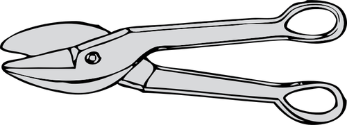 Векторная иллюстрация металла ножницами