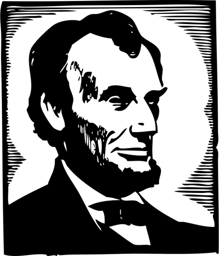 Vektorikuva Abraham Lincolnista