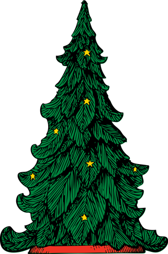 Desenho vetorial de árvore de Natal