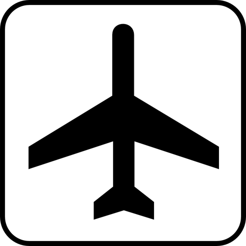 美国国家公园地图象形图为机场矢量图像的