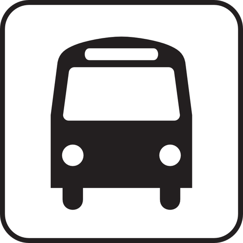 バス停のベクトル画像の米国国立公園マップ ピクト