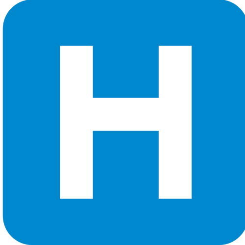 एक अस्पताल वेक्टर छवि के लिए pictogram