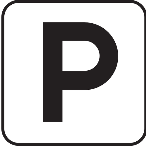 美国国家公园地图象形图为停车场矢量图像的