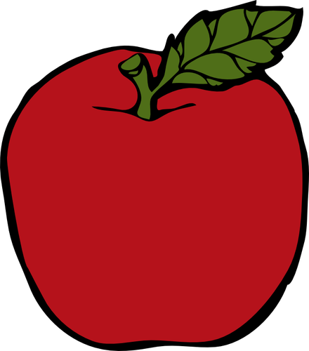 Rode appel vector illustraties