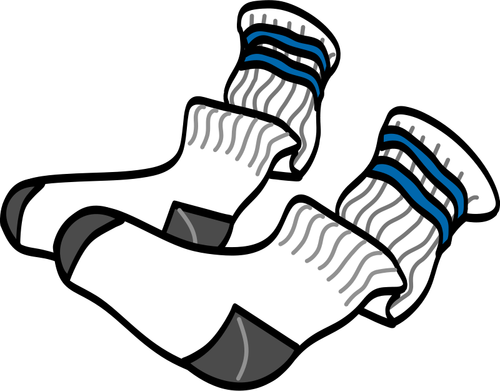 Urheilullinen miehistön sukat vektori kuva