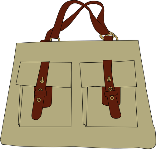 ハンドバッグのベクトル図