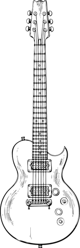 Gráficos vectoriales de guitarra eléctrica