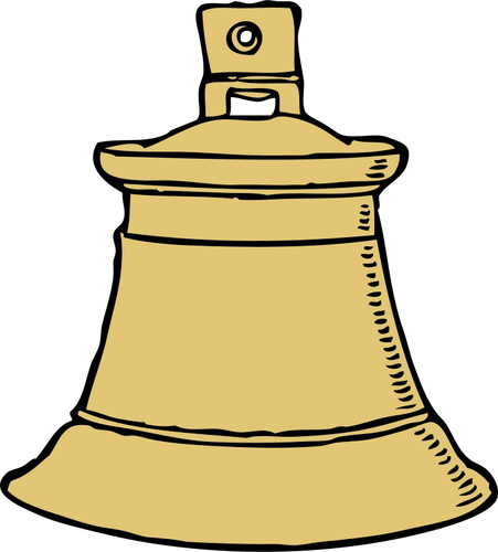 Vector afbeelding van gouden bell