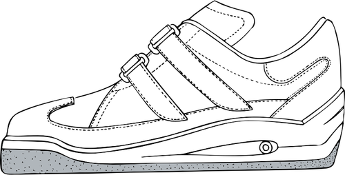 Desenho vetorial de sapato ginásio