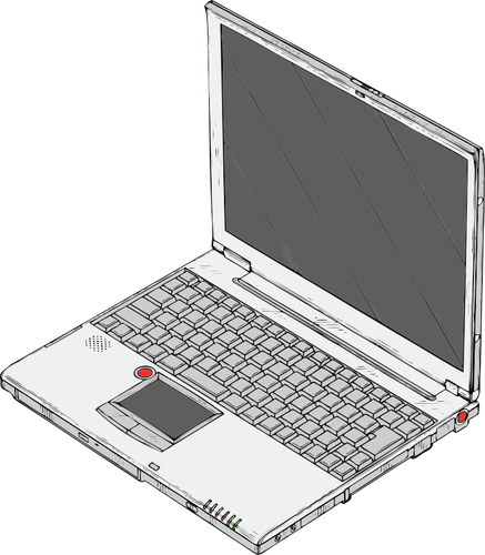 लैपटॉप पर्सनल कंप्यूटर वेक्टर ड्राइंग