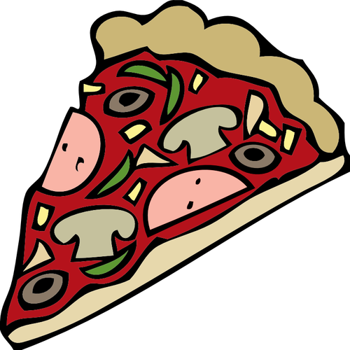 Image vectorielle de pizza slice