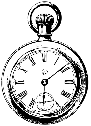 Imagen de vector de reloj de bolsillo