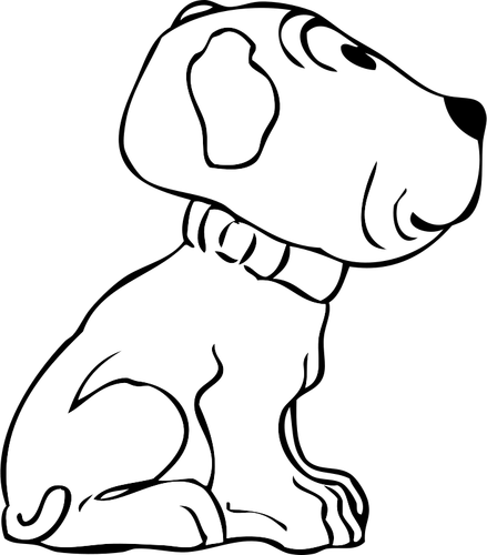 Векторный рисунок щенка