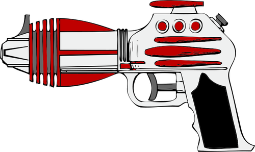 Arte infantil juguete pistola vector clip