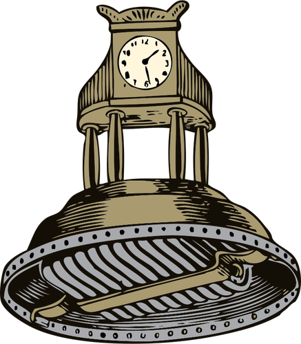 Auto lichidare ceas vector illustration