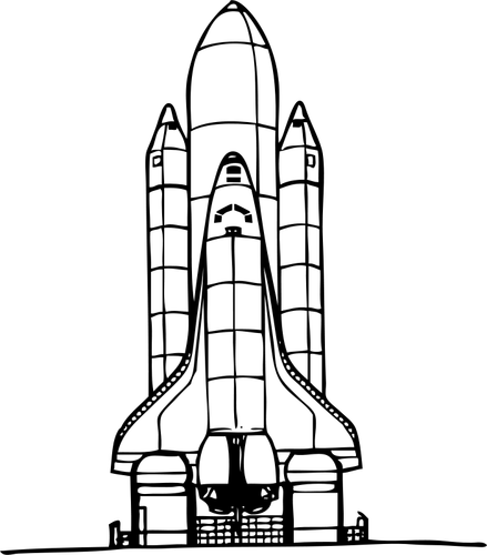 スペースシャトル ベクトル画像