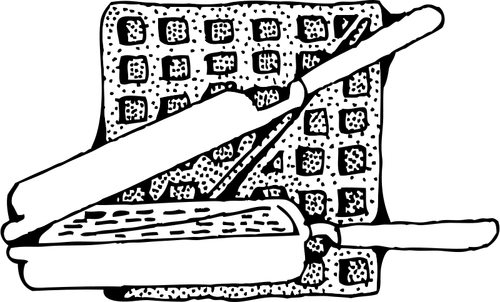 Cialde e waffle vettore immagine