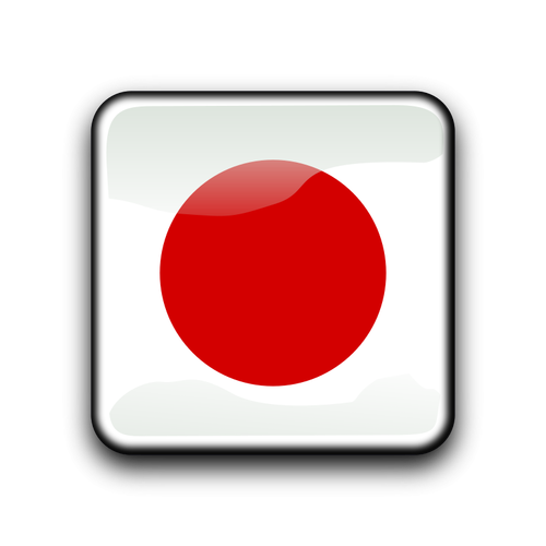 Japonská vlajka vektor