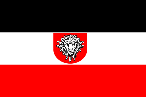 דגל מזרח אפריקה הגרמנית וקטור תמונה