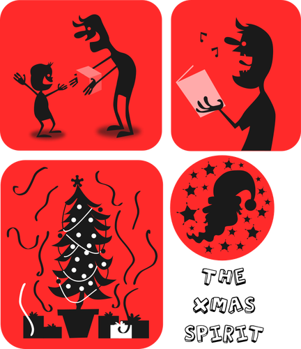 Image vectorielle de Noël esprit