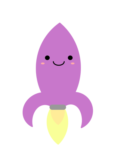 Фиолетовый ракета