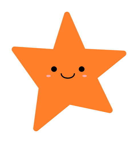Orangefarbenen Stern