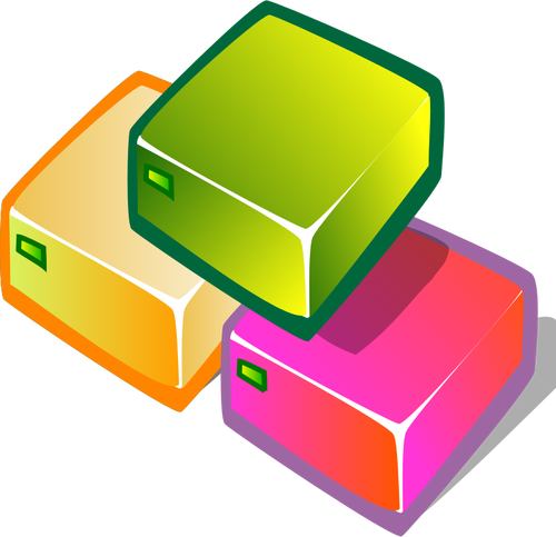 Obraz Multi kolorowe sieć serwerów
