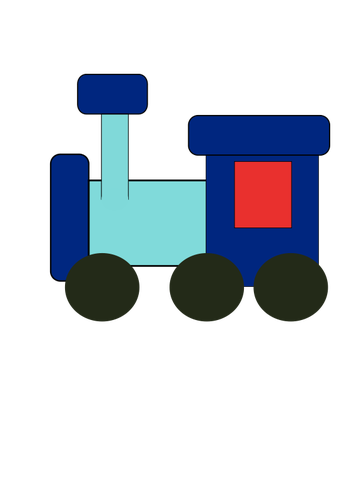 Ilustração em vetor brinquedo de trem