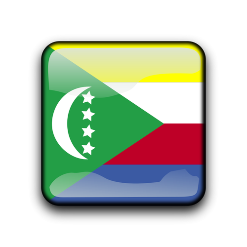 Vector bandeira de ilha de Comores