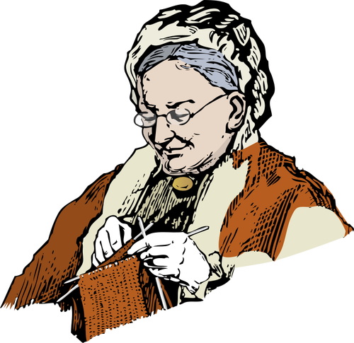 Бабушка вязание