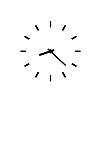 Zegar wektorowa
