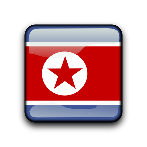 Nordkorea flagga vektor