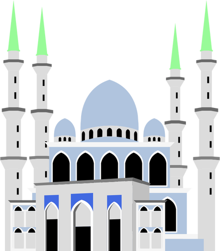Sulttaani Ahmad Shahin moskeijavektoripiirros