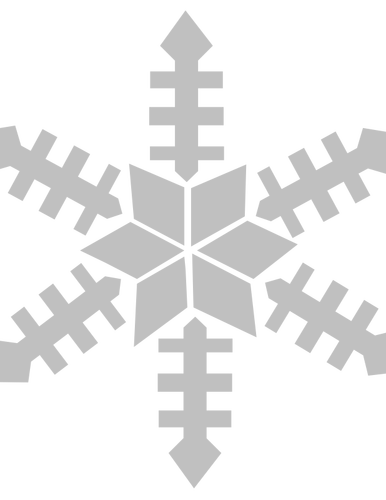 Illustration vectorielle de flocon de neige