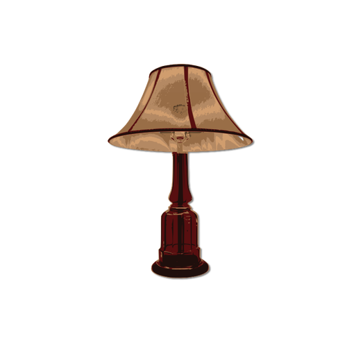 Lampe de table marron