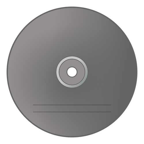 Grå CD etikett vektorbild